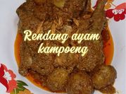 Gambar rendang ayam kampung kentang