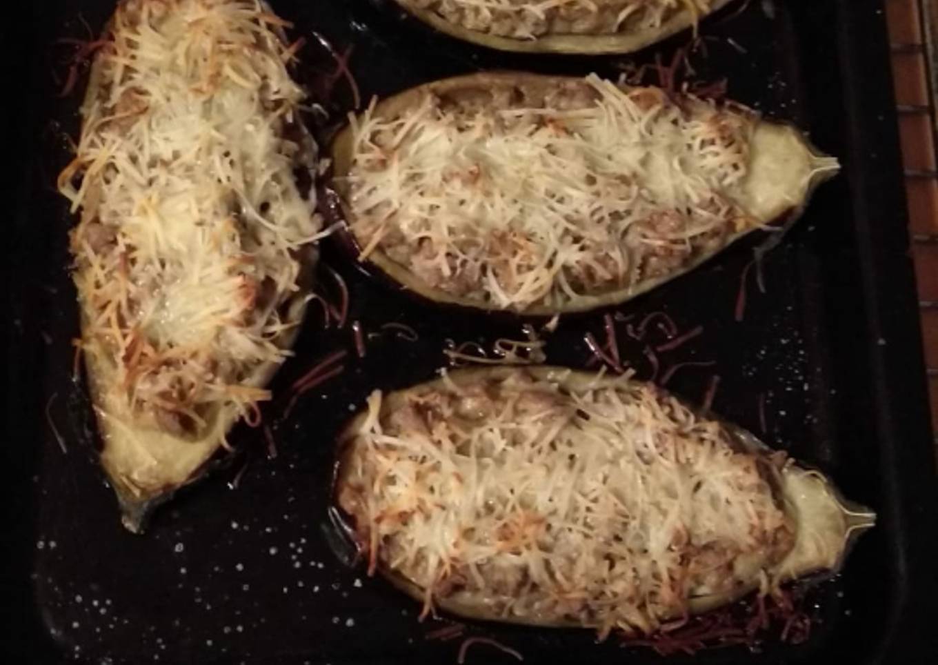 Berenjenas rellenas de carne