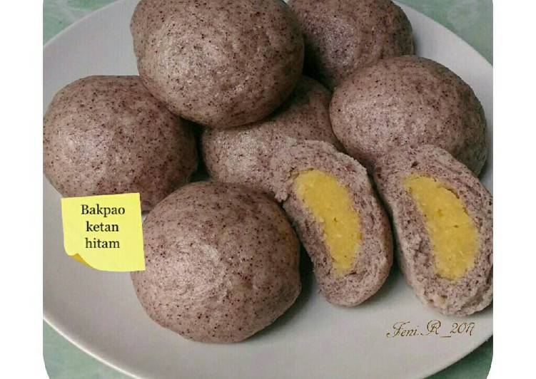 Resep Bakpao ketan hitam yang Sempurna