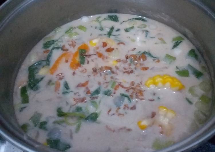 Resep ♡11. Bobor Bayam Khas Jogja Anti Gagal