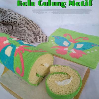 Resep Bolu Gulung Motif Oleh Olive Bunda Qonita Cookpad