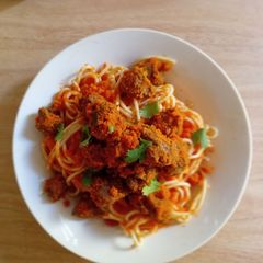 A picture of Vegan Red Spaghetti.