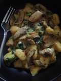 Gnocchi με μανιτάρια και σπανάκι