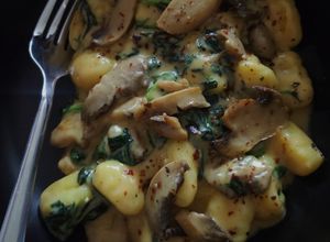 Φωτογραφία της συνταγής Gnocchi με μανιτάρια και σπανάκι