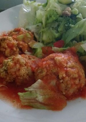 Una foto de #9 Albóndigas de carne de soya