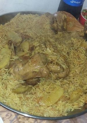 صورة لوصفة مقلوبة الدجاج