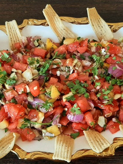 A picture of Watermelon salsa.