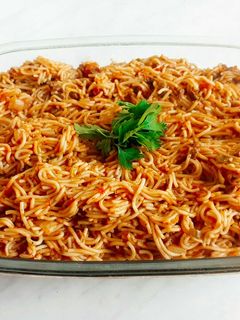 صورة لوصفة معكرونة بالصوص