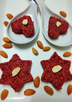 A picture of Beetroot Barfi.