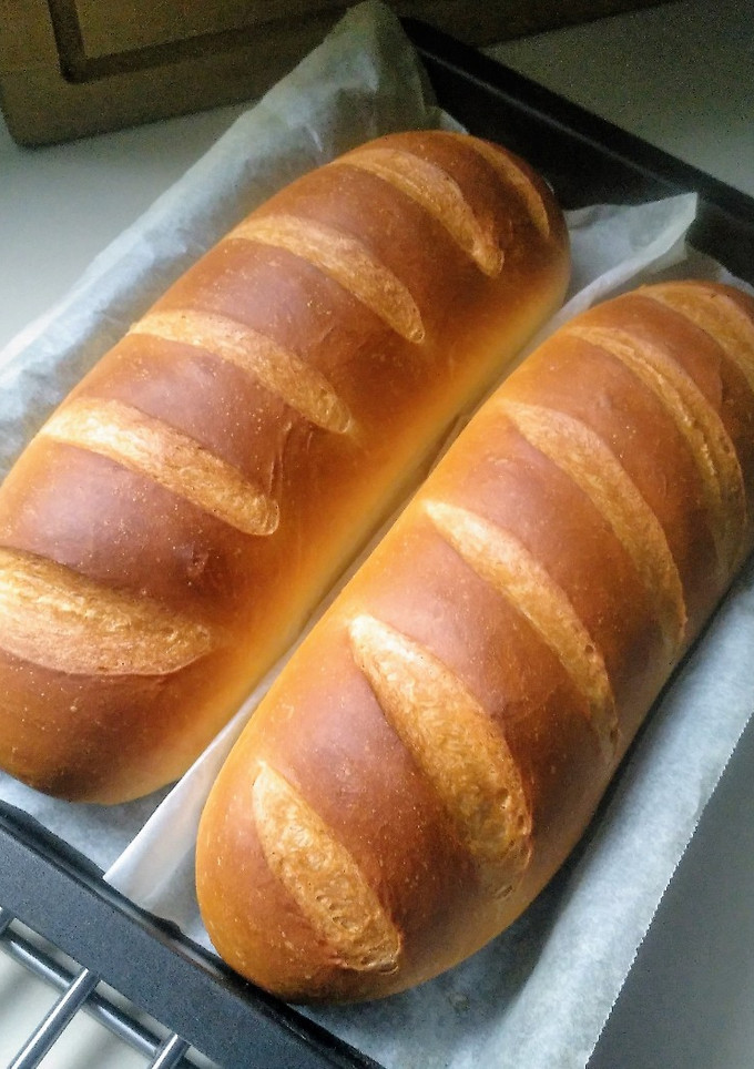 Una foto de Pan con kéfir (pan batón)
