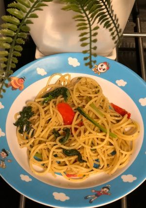 Foto resep Black pepper Spaghetti alias spaghetti lada hitam