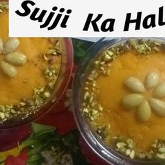 A picture of Suji ka halwa.