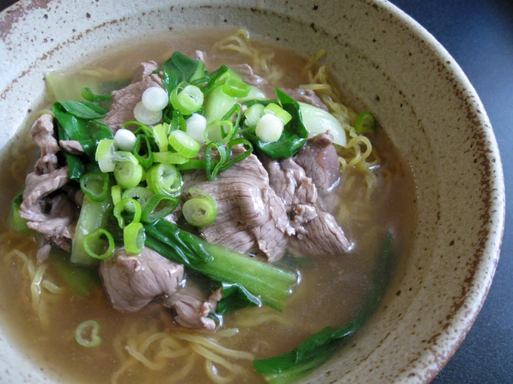 Recipe Beef & Bok Choy Ramen Soup the So Delicious Appealing