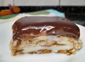 Foto de Pavê de Biscoito de Maizena com Ganache Cremoso – Simples de fazer!!