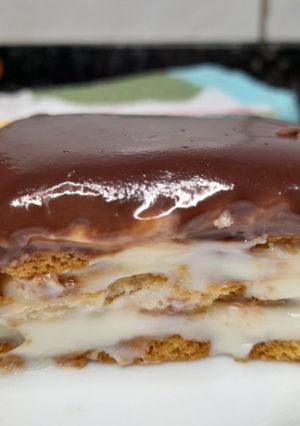 Foto de Pavê de Biscoito de Maizena com Ganache Cremoso – Simples de fazer!!