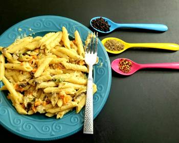 The New Way Make Recipe Cheesy Bchamel Sauce Penne Pasta Very Delicious