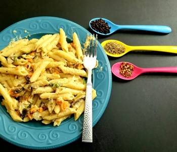 Easy Fast Cooking Cheesy Bchamel Sauce Penne Pasta Delicious Simple
