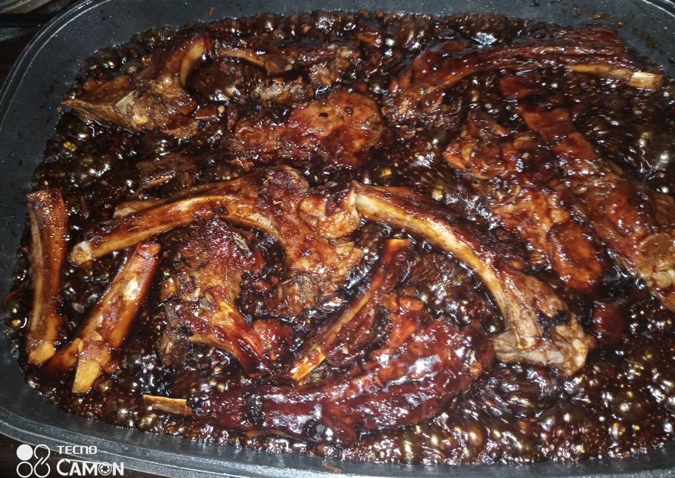 Step-by-Step Guide to Prepare Homemade Honey glazed pork ribs
