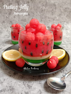 Foto resep Puding Jelly Semangka
