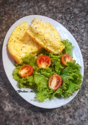 Foto resep Cheesy Fluffy Omelette