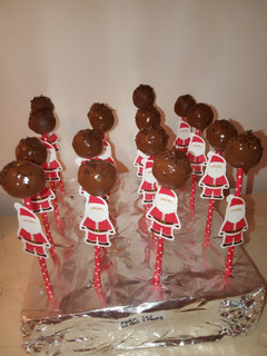 Una foto de Cake pops crema chocolate