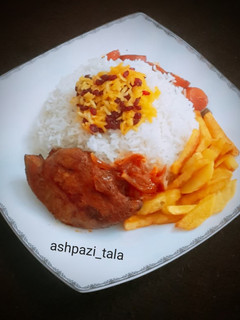 عکسی از دستور زرشک پلو با مرغ😋😋