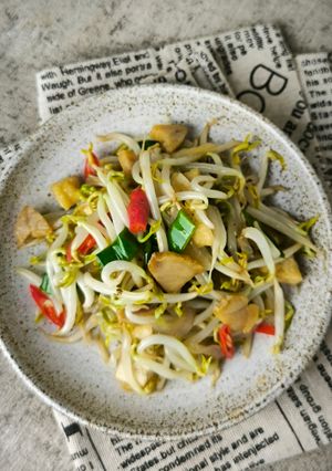 Foto resep Cah Tauge Ikan Asin