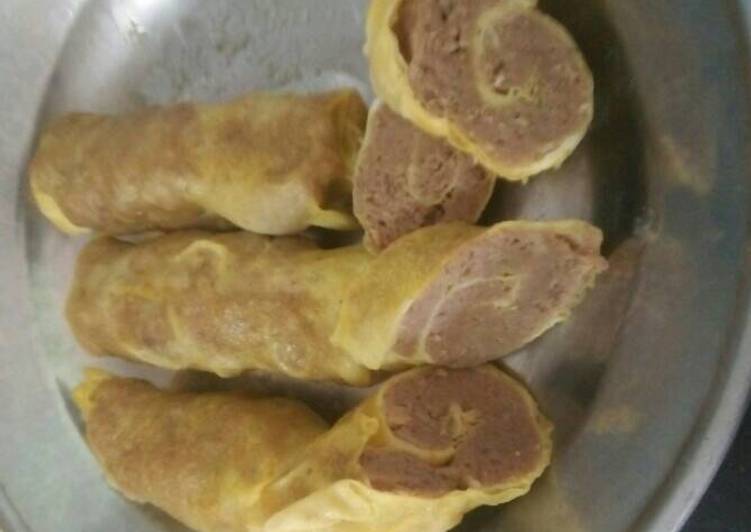 Beef egg roll