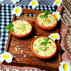 A picture of Mango Tapioca Kheer/Sabu-Aam'er Payesh.