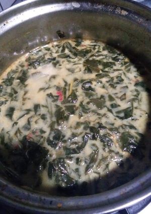 Foto resep Daun Singkong Masak Santan