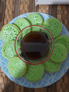 Foto resep Surabi Pandan Saus Kinca