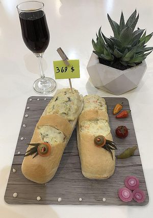 عکسی از دستور سالاد الویه با دیزاین متفاوت