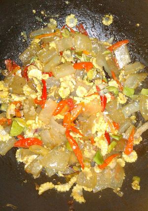 Foto resep Kikil merecon siram petai
