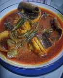Asam Pedas Ikan Pari & Sawi Jeruk
