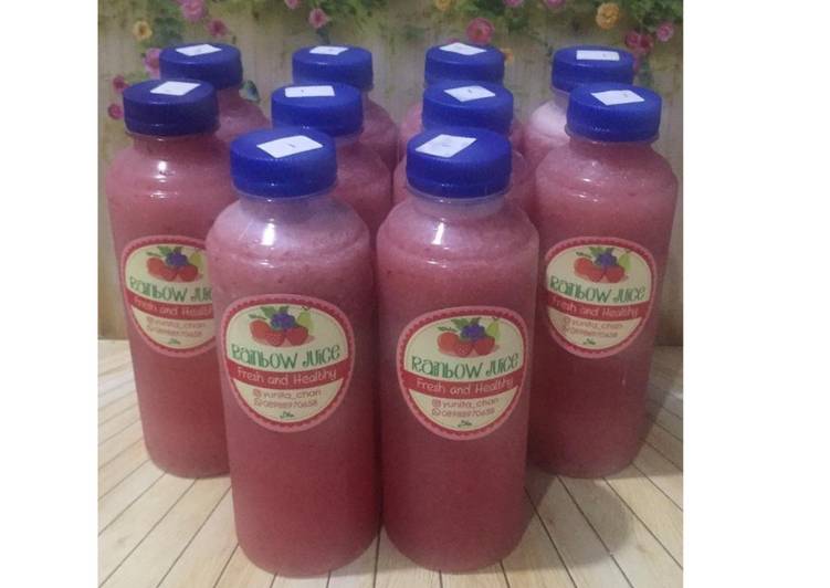 Langkah mengolah Diet Juice Pear Red Radish Guava Cranberry nikmat