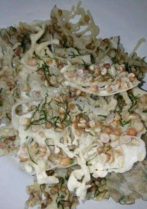 Foto resep Peyek kacang enak gurih. Tanpa santan