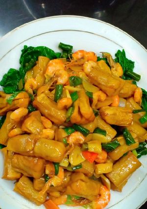 Foto resep Sosis udang saus tiram