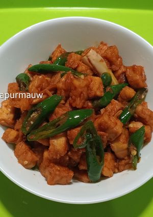 Foto resep Orek Tempe Cabe Hijau