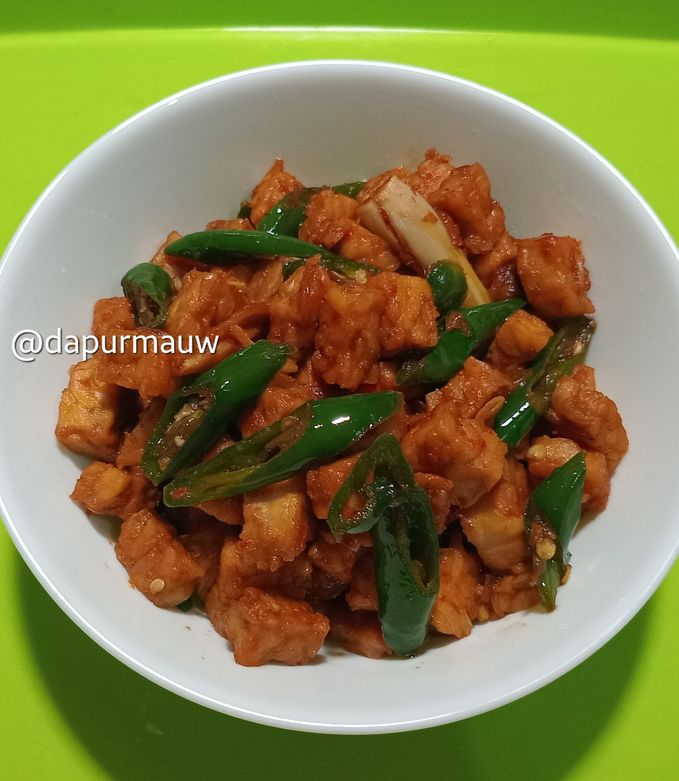 Foto resep Orek Tempe Cabe Hijau