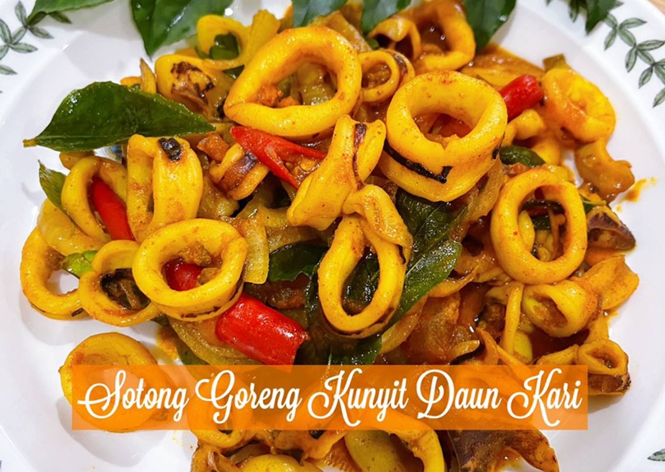 👩‍🍳Sotong Goreng Kunyit Daun Kari
