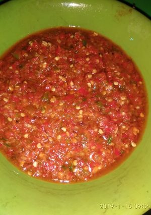 Foto resep Sambel merah seuhah