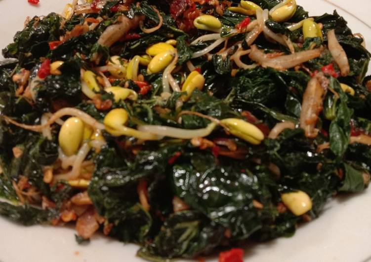 Resep Tumis daun pepaya dan daun singkong., Lezat