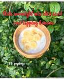 Oats overnight mix chia seed with topping banana