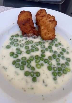Zöldborsófőzelék tejszínes habarassal recept fotója