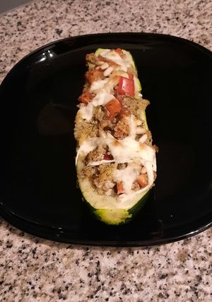Une photo de Courgette farcie au quinoa