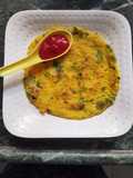 Leftover poha chilla