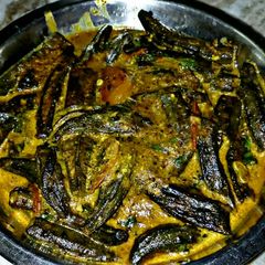 Bhindi in Mustard Sauce A picture of Bhindi in Mustard Sauce.