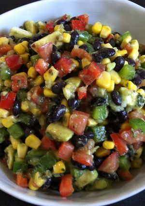 A picture of Colourful Black Bean Salad.