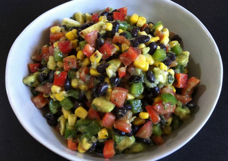 Simple Way to Make Speedy Colourful Black Bean Salad
