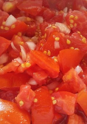 Paradicsom saláta recept fotója